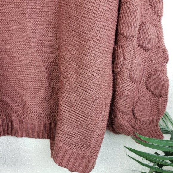 TOBI Shannon Oversized Bohemian Slouchy Chunky Knit Cardigan Balloon Sleeve Boho - Picture 14 of 15